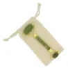 Masseur Visage en Pierre de Jade Vert + Housse