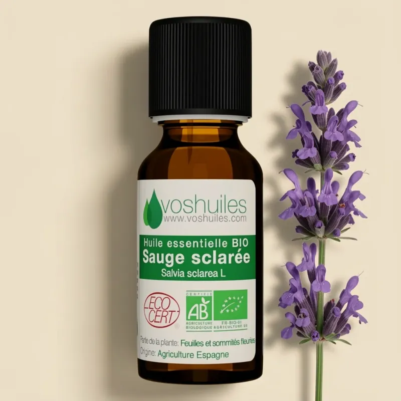 Huile Essentielle BIO de Sauge sclarée