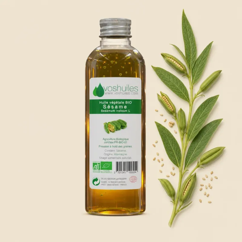 Huile Végétale BIO de Sésame